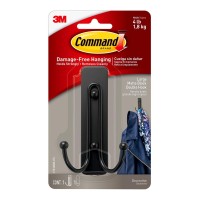 Command Hook 17036BN-ES Large Double Matte Black